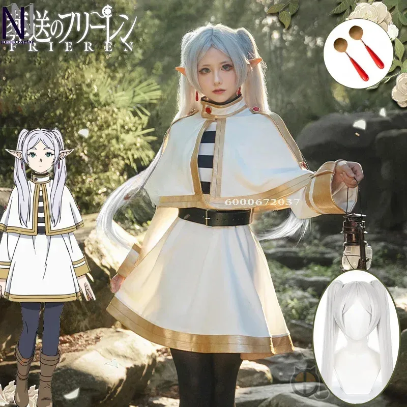Anime Frieren Beyond Journey's End Frieren Cosplay Costume Women Wig Dress Ears Earrings Mage Uniform Halloween Party Costume
Anime Frieren Beyond Journey's End Frieren Cosplay Costume Women Wig Dress Ears Earrings Mage Uniform Halloween Party Costume