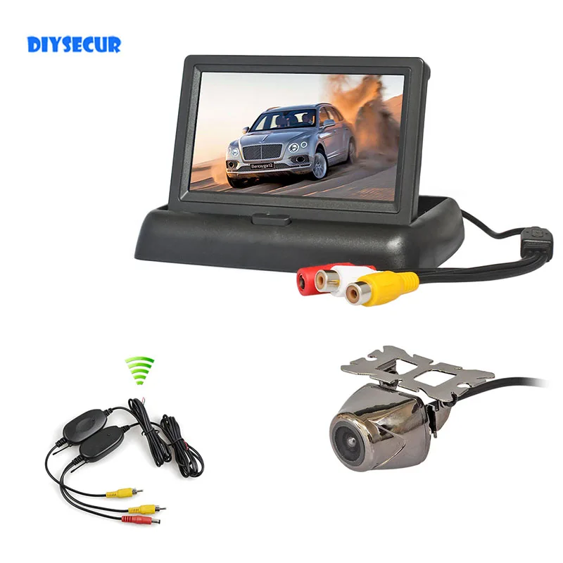 DIYSECUR Беспроводная 4,3-дюймовая автомобильная камера заднего вида, комплект резервного автомобильного монитора, ЖК-дисплей HD, металлическая автомобильная камера заднего вида
DIYSECUR Беспроводная 4,3-дюймовая автомобильная камера заднего вида, комплект резервного автомобильного монитора, ЖК-дисплей HD, металлическая автомобильная камера заднего вида