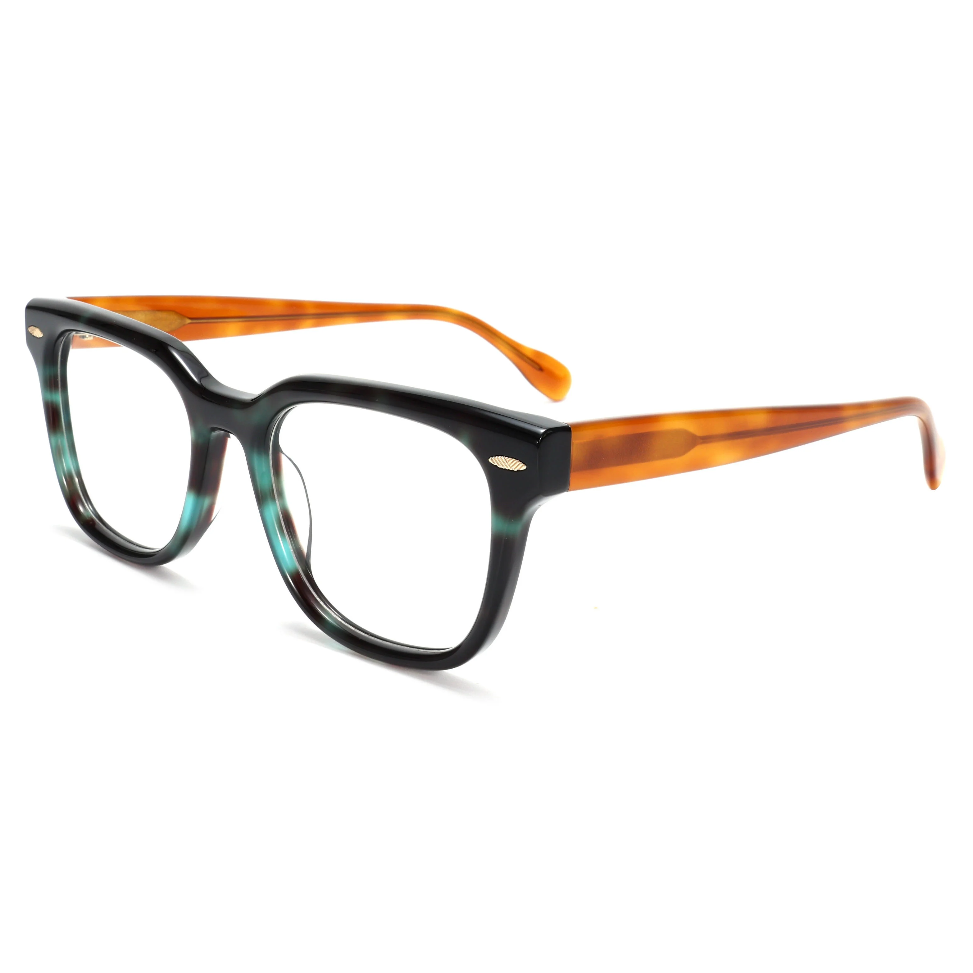 VZONE Acetate Optical Frames Vintage Rivet Tortoise Glasses Lunettes Classic Full Rim Durable Designer Eyewear
VZONE Acetate Optical Frames Vintage Rivet Tortoise Glasses Lunettes Classic Full Rim Durable Designer Eyewear