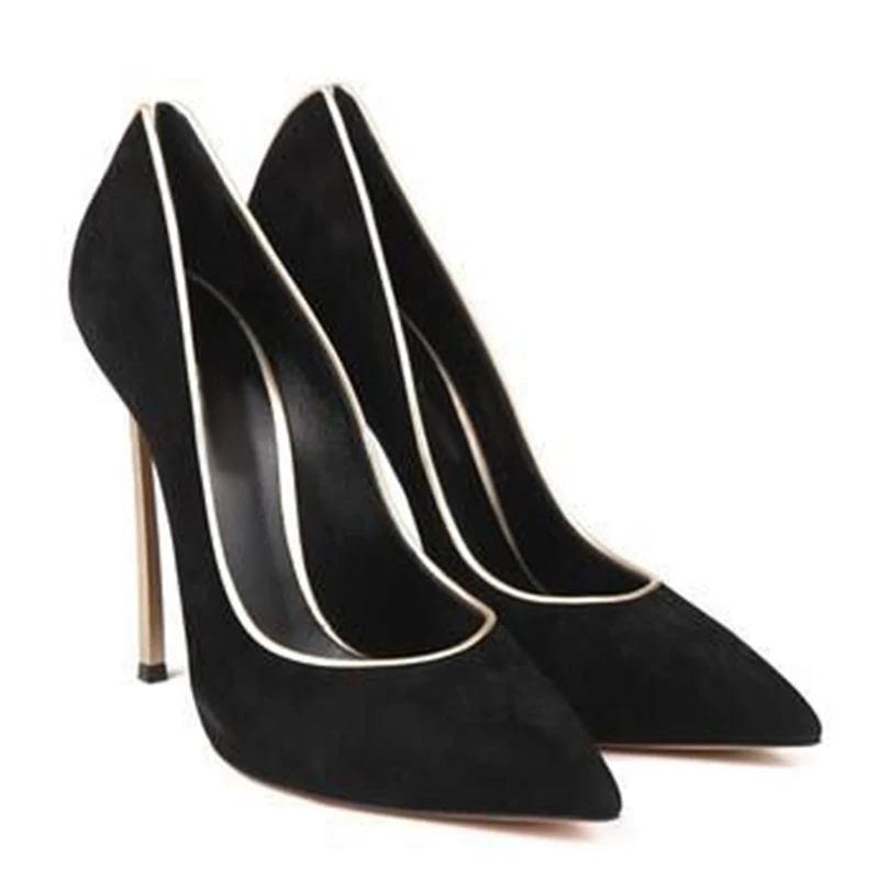 Lady Gold Edge Suede Metallic Heel Pumps Woman Blade Stiletto High Heels Pointed Toe Low Cut Slip On Celebrity Party Shoes
Lady Gold Edge Suede Metallic Heel Pumps Woman Blade Stiletto High Heels Pointed Toe Low Cut Slip On Celebrity Party Shoes