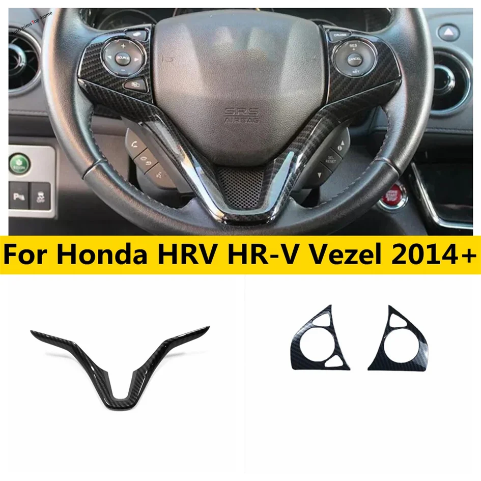 ABS Carbon Fiber Car Central Control Steering Wheel Trim Frame Accessories Cover Fit For Honda HRV HR-V Vezel 2014 - 2020
ABS Carbon Fiber Car Central Control Steering Wheel Trim Frame Accessories Cover Fit For Honda HRV HR-V Vezel 2014 - 2020
