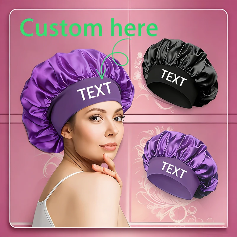 custom Soft Silk Satin Lined Bonnet Large Satin Hair Bonnet Household Sleep Shower Cap Hair Wrap Cover for Long Hair Salon Tool
custom Soft Silk Satin Lined Bonnet Large Satin Hair Bonnet Household Sleep Shower Cap Hair Wrap Cover for Long Hair Salon Tool