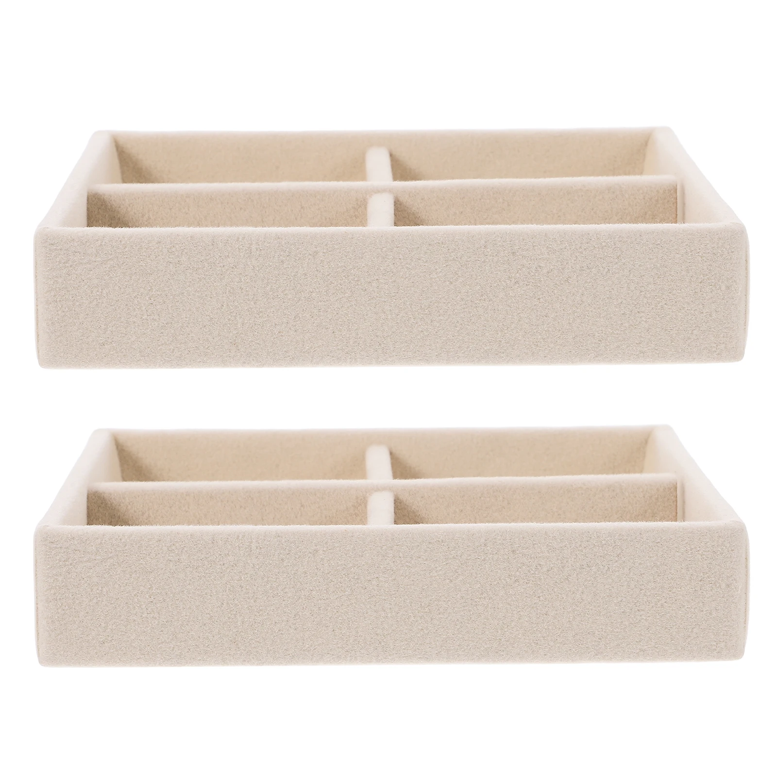 2pcs Jewelry Organizer Tray Stackable Soft Cloth For Ring Earring Bracelet Storage Display Trinket Keeper Drawer Jewelry Holder
2pcs Jewelry Organizer Tray Stackable Soft Cloth For Ring Earring Bracelet Storage Display Trinket Keeper Drawer Jewelry Holder