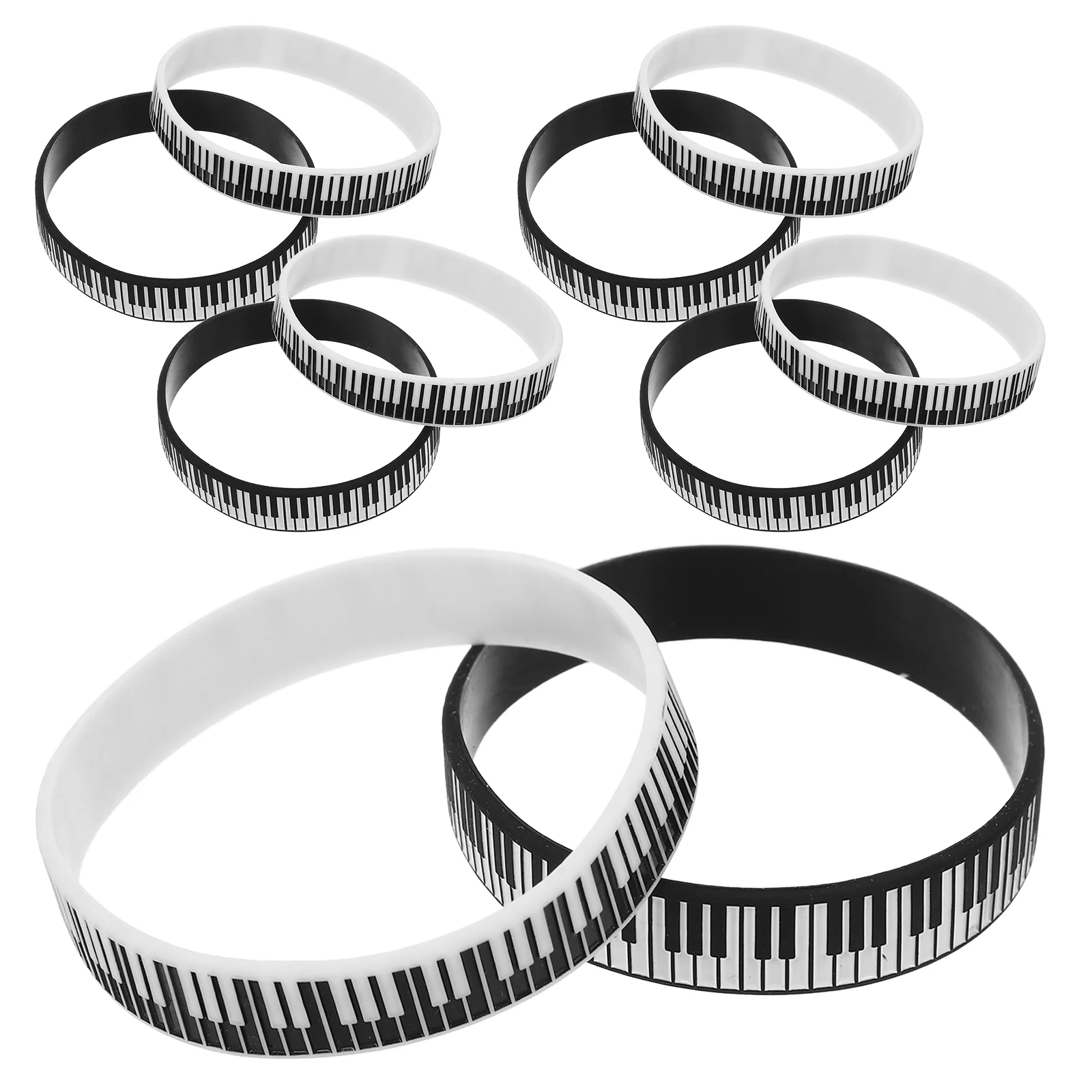 12 Pcs Piano Bracelet Musical Note Bracelets Rock and Roll Silica Gel Themed Party Favors
12 Pcs Piano Bracelet Musical Note Bracelets Rock and Roll Silica Gel Themed Party Favors