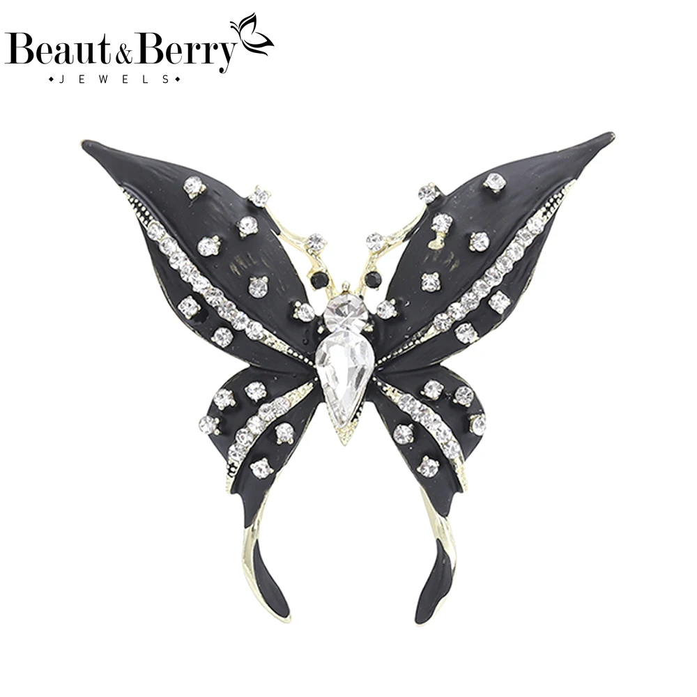 Beaut&Berry Classic Rhinestone Butterfly Brooches for Women Fashion Insect Pins Friends Party Gift Jewellery Accessories
Beaut&Berry Classic Rhinestone Butterfly Brooches for Women Fashion Insect Pins Friends Party Gift Jewellery Accessories