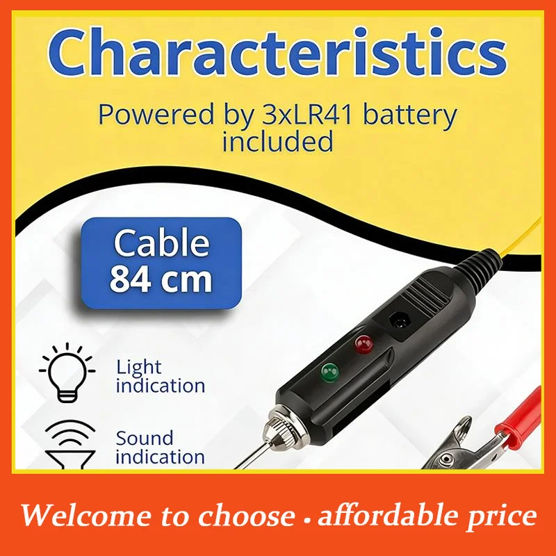 *Multifunctional Automotive Voltage Tester DC6-24V Dual-color LED Car Voltage Test Probe With Buzzer High Sensitivity*
*Multifunctional Automotive Voltage Tester DC6-24V Dual-color LED Car Voltage Test Probe With Buzzer High Sensitivity*