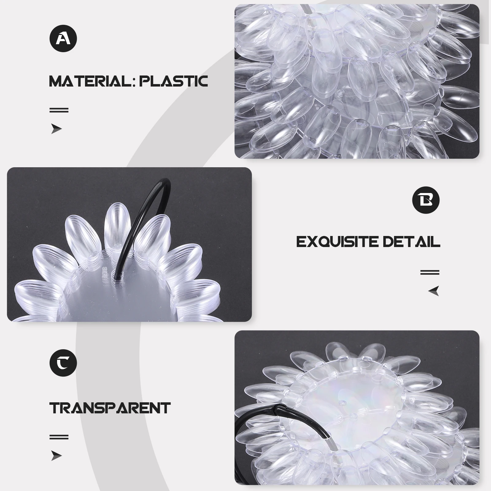 2 Set Sunflower Design Nail Color Display Manicure Color Distinctive Exhibition Model for Home Shop (160pcs A Set, Transparent)
2 Set Sunflower Design Nail Color Display Manicure Color Distinctive Exhibition Model for Home Shop (160pcs A Set, Transparent)
