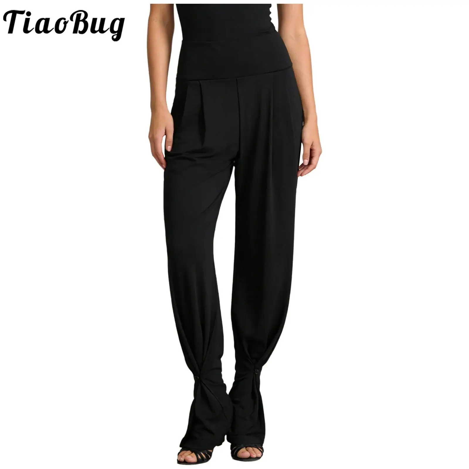 Women Tap Latin Dance Trousers Pants High Waist Wide Band Belly Control 2-in-1 Convertible Straight-leg Pants for Tango Training
Women Tap Latin Dance Trousers Pants High Waist Wide Band Belly Control 2-in-1 Convertible Straight-leg Pants for Tango Training