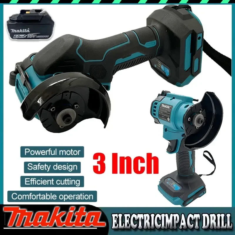 Аккумуляторная мини-угловая шлифмашина Makita 3 дюйма, электрическая отрезная пила, электроинструмент с аккумулятором 20В
Аккумуляторная мини-угловая шлифмашина Makita 3 дюйма, электрическая отрезная пила, электроинструмент с аккумулятором 20В