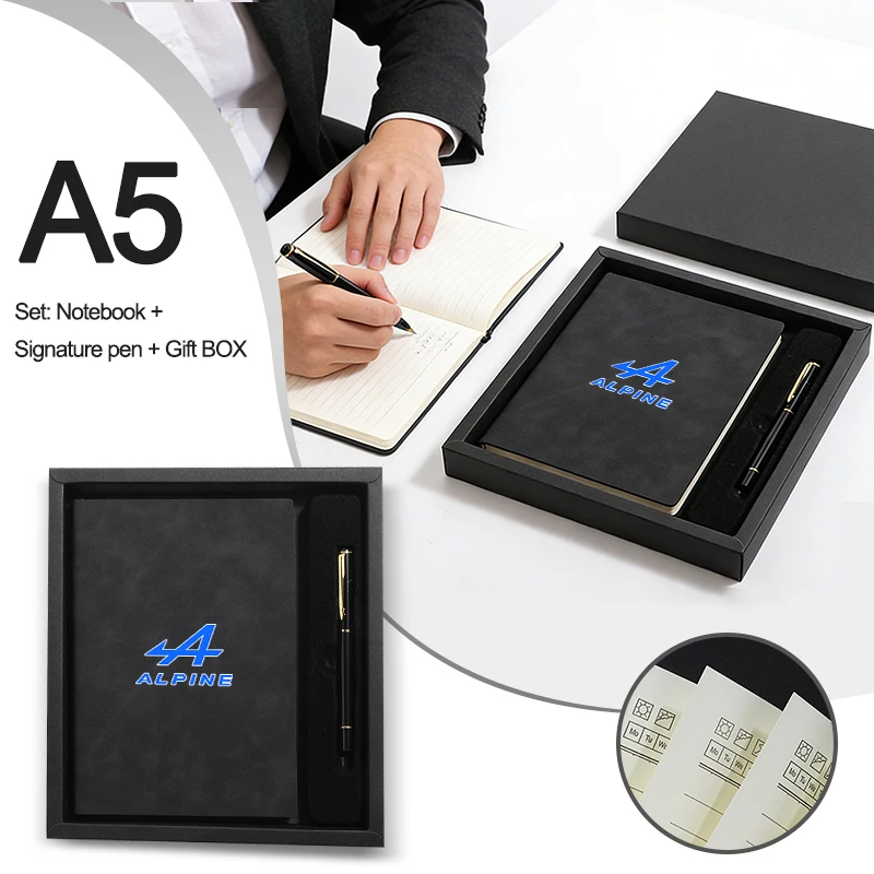 A5 Business Notebook Leather Cover With Neutral Pen Kits For Alpine Logo For Clio Kadjar Twingo Megane Scenic Espace Accessories
A5 Business Notebook Leather Cover With Neutral Pen Kits For Alpine Logo For Clio Kadjar Twingo Megane Scenic Espace Accessories