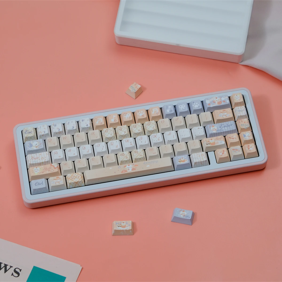 Puppy PBT Original Height, Sublimation, Mechanical Keyboard Cap Wooting Drunk Deer, Rain 75
Puppy PBT Original Height, Sublimation, Mechanical Keyboard Cap Wooting Drunk Deer, Rain 75