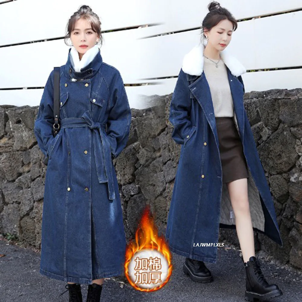 Denim Jacket Winter Parkas Women's Mid-Length Quilted Coat 2022 New Cowboy Cotton Clothing d Ladies Windbreaker
Denim Jacket Winter Parkas Women's Mid-Length Quilted Coat 2022 New Cowboy Cotton Clothing d Ladies Windbreaker