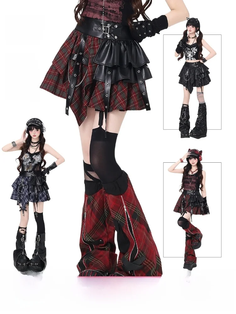 Crazygirl Original Sweet Cool Spicy Girl Design Y2K Subculture Patchwork Leather Skirt Asymmetric High Waist Women's Skirt
Crazygirl Original Sweet Cool Spicy Girl Design Y2K Subculture Patchwork Leather Skirt Asymmetric High Waist Women's Skirt