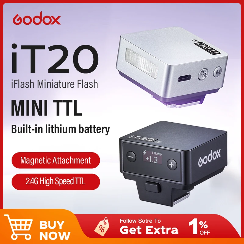 Godox iT22 iT20 iFlash Camera Touchscreen Pocket Flash TTL 2.4G Wireless on Camera Flash for Canon Sony Nikon Olympus Fujifilm 
Godox iT22 iT20 iFlash Camera Touchscreen Pocket Flash TTL 2.4G Wireless on Camera Flash for Canon Sony Nikon Olympus Fujifilm