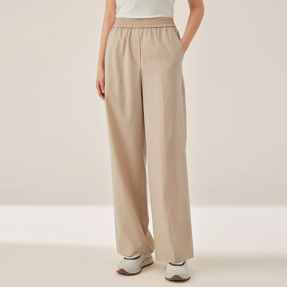 KX7523423 Women's Wide Leg Wool Blend Pants Casual Elastic Waist Trousers with Pockets
KX7523423 Women's Wide Leg Wool Blend Pants Casual Elastic Waist Trousers with Pockets
