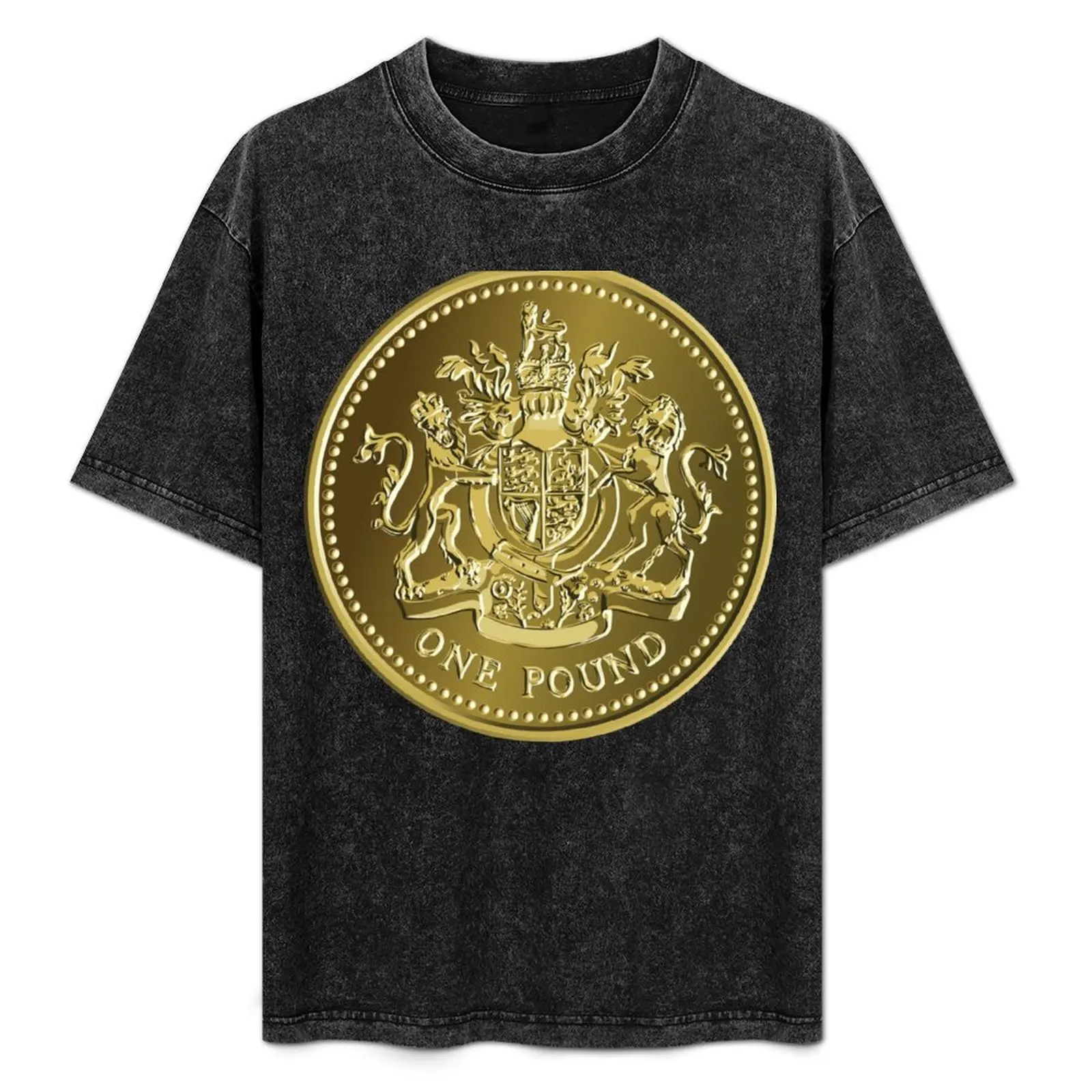 British money gold coin one pound T-Shirt Outdoor Work Short Sleeve Top
British money gold coin one pound T-Shirt Outdoor Work Short Sleeve Top
