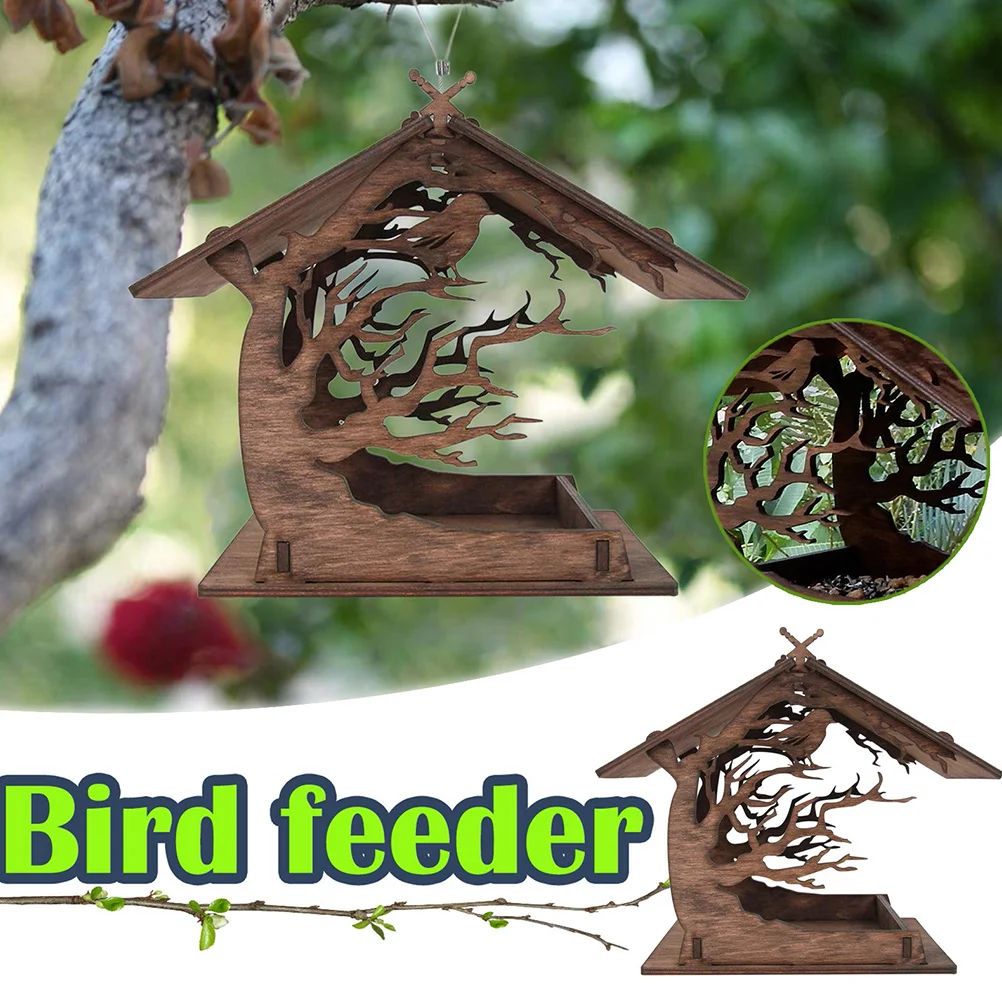 The Bird's Nest Food Feeding House Squirrel Feeder Pole Outdoor Decor Wood Birds Container Birdhouse
The Bird's Nest Food Feeding House Squirrel Feeder Pole Outdoor Decor Wood Birds Container Birdhouse