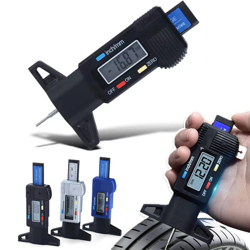 Digital Electronic Tyre Tread Depth Gauge Caliper Thickness Gauge Brake Pad Wear Monitoring Tool Tyre Tread Gauge Car Parts
Digital Electronic Tyre Tread Depth Gauge Caliper Thickness Gauge Brake Pad Wear Monitoring Tool Tyre Tread Gauge Car Parts