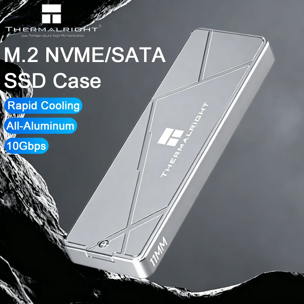 THERMALRIGHT M.2 NVME SATA SSD Enclosure Type-C 3.2 10Gbps Dual Protocol External Hard Drive All-Aluminum Case for PC Laptop
THERMALRIGHT M.2 NVME SATA SSD Enclosure Type-C 3.2 10Gbps Dual Protocol External Hard Drive All-Aluminum Case for PC Laptop