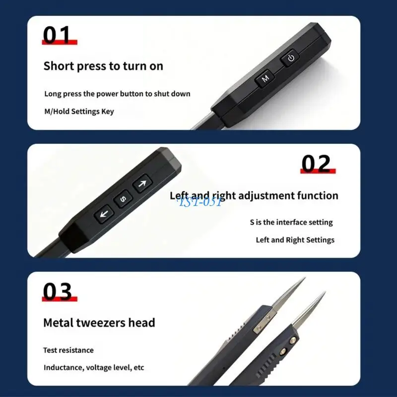E15A Resistance Meter Electronic Component Tester Tweezer Overloads Protections MultiFunction 100Hz,1kHz,10kHz Measurement
E15A Resistance Meter Electronic Component Tester Tweezer Overloads Protections MultiFunction 100Hz,1kHz,10kHz Measurement