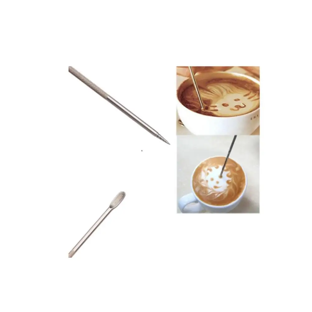 Coffee Latte Pen Tools Stainless Steel Cappuccino Pins Spiral Head Beautiful Pattern Maker Coffee Lovers Stipas
Coffee Latte Pen Tools Stainless Steel Cappuccino Pins Spiral Head Beautiful Pattern Maker Coffee Lovers Stipas