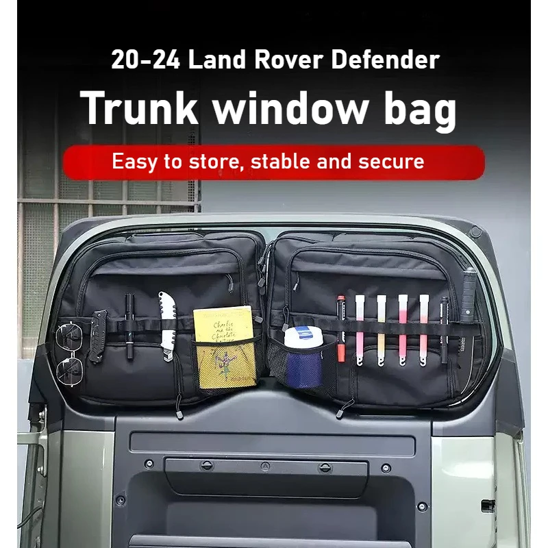 For 2020-2024 Land Rover Defender 110 130 car styling Trunk Side Window Storage Bag Auto Cargo Storage Bag Accessories
For 2020-2024 Land Rover Defender 110 130 car styling Trunk Side Window Storage Bag Auto Cargo Storage Bag Accessories