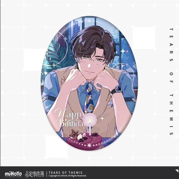 genuine Tears of Themis Artem Wing Birthday series tinplate Badge brooch Cosplay Accessories Anime ornament birthday Gift
genuine Tears of Themis Artem Wing Birthday series tinplate Badge brooch Cosplay Accessories Anime ornament birthday Gift