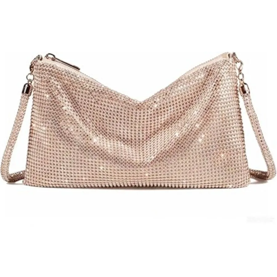 Shiny Rhinestone Crossbody Purse Clutch Sparkly Diamond Handbag Hobo Rhinestone Purses For Women
Shiny Rhinestone Crossbody Purse Clutch Sparkly Diamond Handbag Hobo Rhinestone Purses For Women