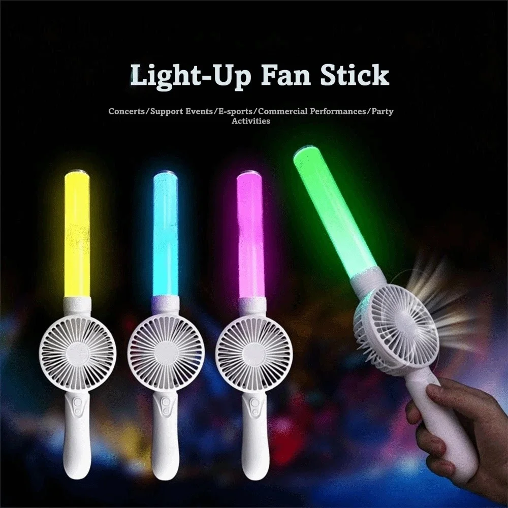 1pc LED Lighting Rechargeable Handheld Fan Dual Function RGB Flashing Handheld Fan Light Up Stick Portable Design
1pc LED Lighting Rechargeable Handheld Fan Dual Function RGB Flashing Handheld Fan Light Up Stick Portable Design