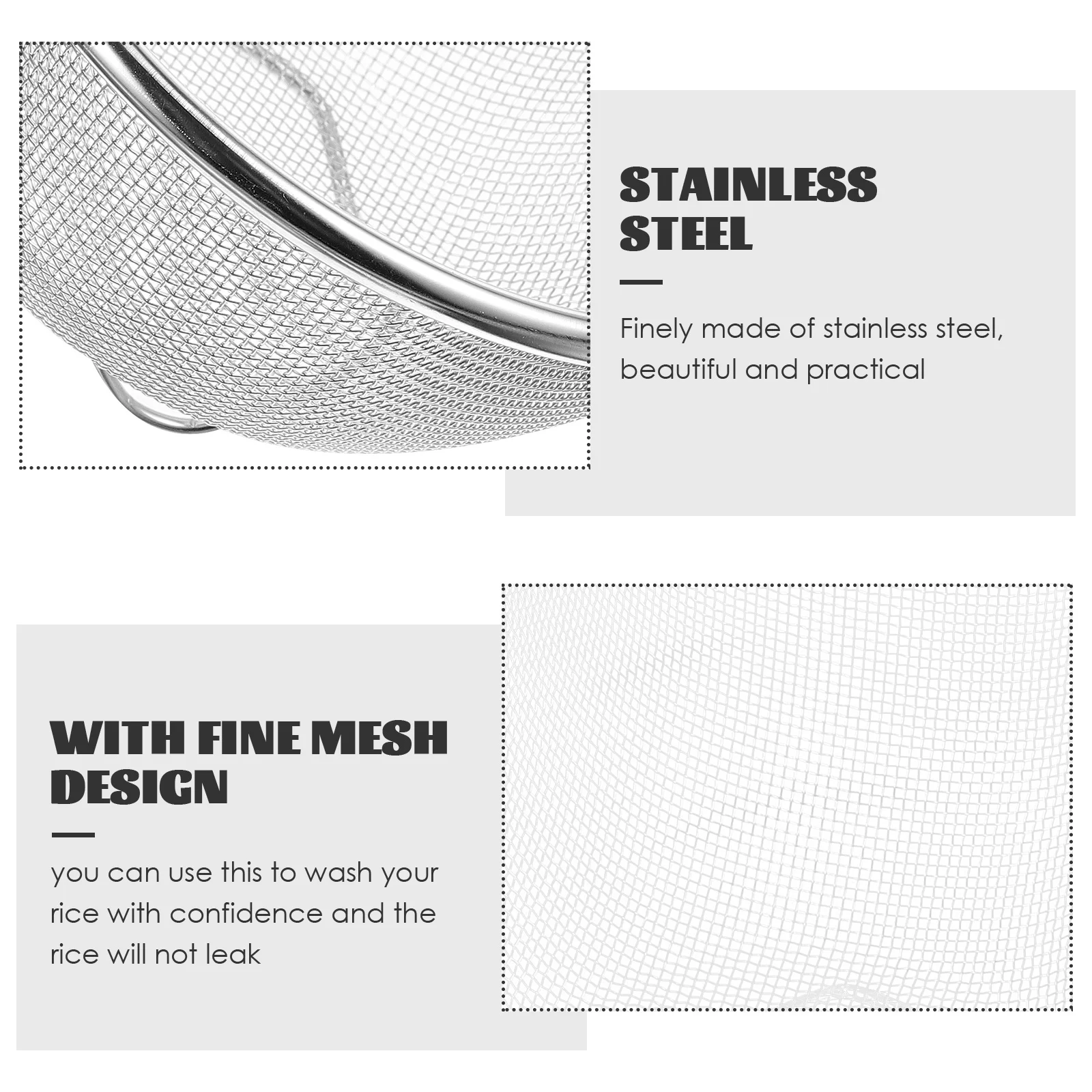 Stainless Steel Vegetable Basket 14cm Fine Mesh Strainer Kitchen Colander Rice Washer Drain Basket Fruit Vegetable Washing Tool
Stainless Steel Vegetable Basket 14cm Fine Mesh Strainer Kitchen Colander Rice Washer Drain Basket Fruit Vegetable Washing Tool