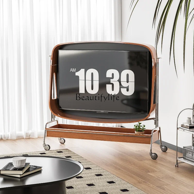 PJ13Retro Solid Wood Simplicity TV Cabinet Living Room Bedroom Movable TV Bracket
PJ13Retro Solid Wood Simplicity TV Cabinet Living Room Bedroom Movable TV Bracket