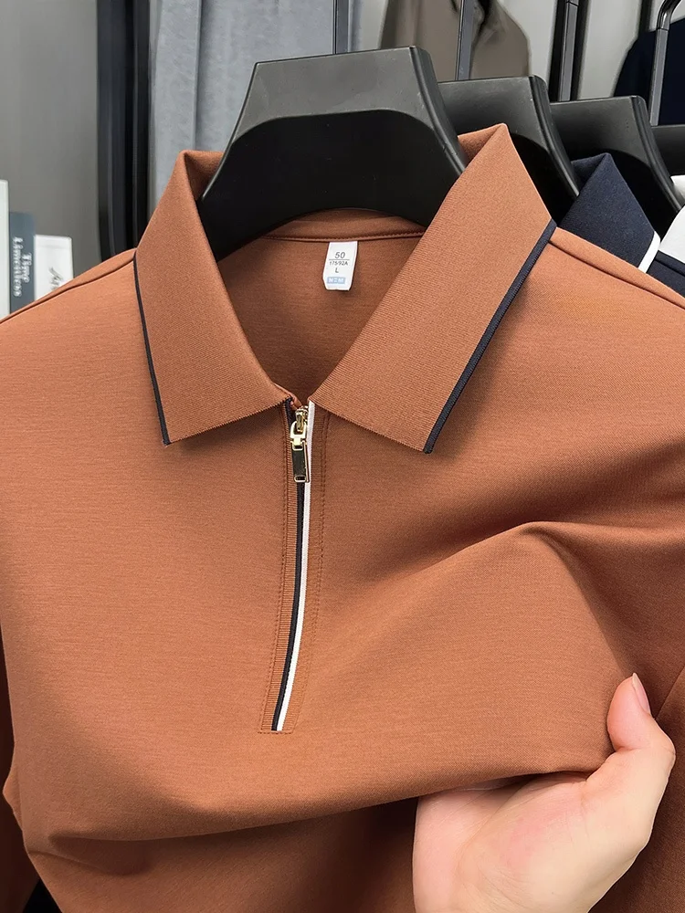 Rn Men's Long Sve Zipper irt Casual Busin Base Layer T-irt Spring Autumn New Sle Pure Color f Zipper
Rn Men's Long Sve Zipper irt Casual Busin Base Layer T-irt Spring Autumn New Sle Pure Color f Zipper