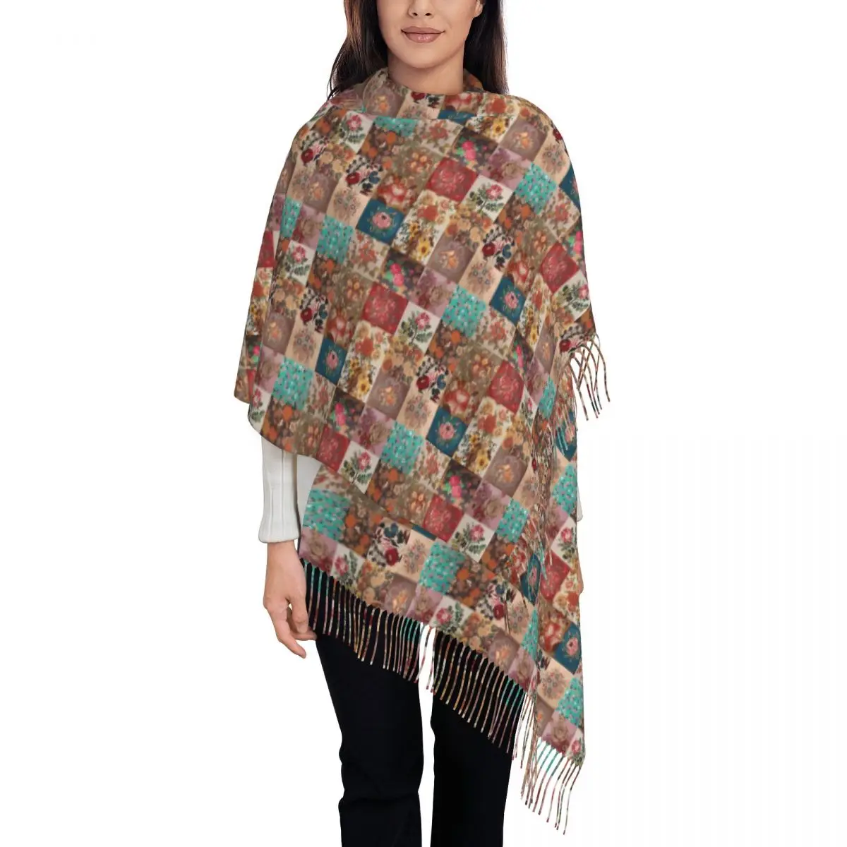 Outdoor Scarf Winter Gypsy Patchwork Print Shawls and Wrap Floral New Design Bufanda Mujer Womens Popular Scarves Wraps
Outdoor Scarf Winter Gypsy Patchwork Print Shawls and Wrap Floral New Design Bufanda Mujer Womens Popular Scarves Wraps