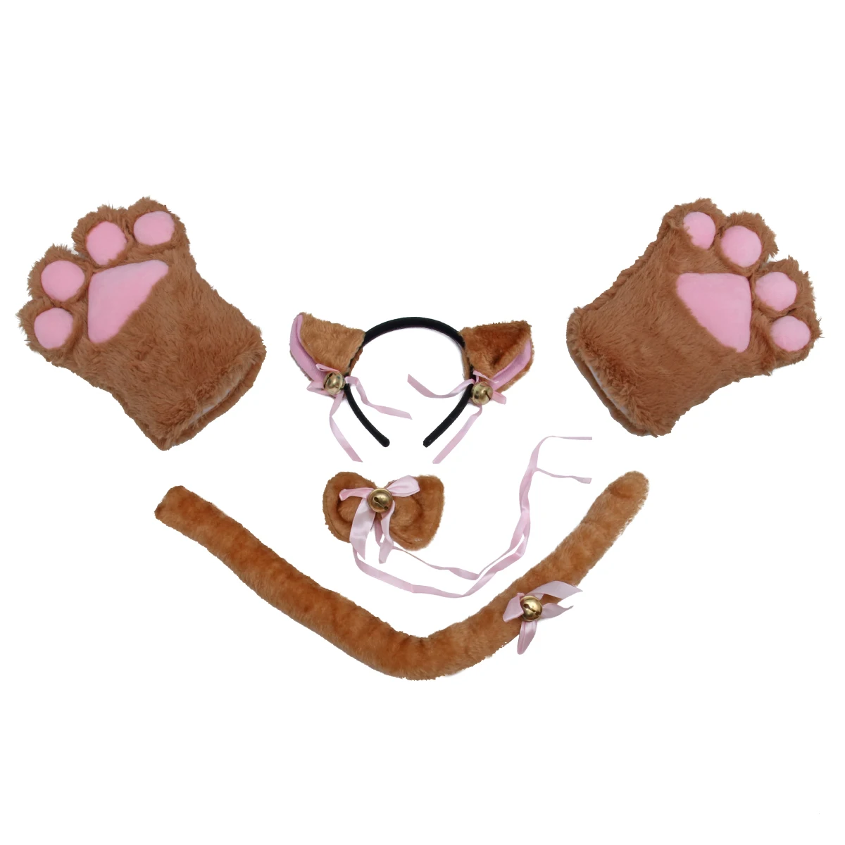 5Pcs Cat Claw Gloves Set Brown Bridegroom Costume Cosplay Party Accessories Adorable Kit Gothic Lolita Halloween Carnival
5Pcs Cat Claw Gloves Set Brown Bridegroom Costume Cosplay Party Accessories Adorable Kit Gothic Lolita Halloween Carnival