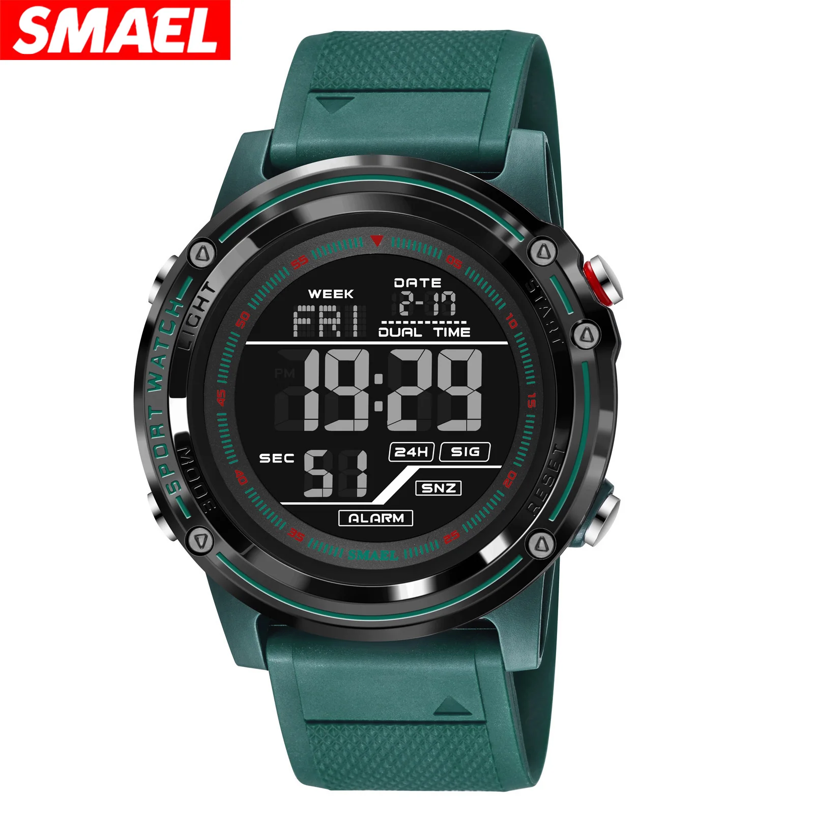 SMAEL 8125 Fashion Digital Watches for Man Outdoor Sports Waterproof Shockproof Calendar Luminous Electronic Watch reloj hombre
SMAEL 8125 Fashion Digital Watches for Man Outdoor Sports Waterproof Shockproof Calendar Luminous Electronic Watch reloj hombre