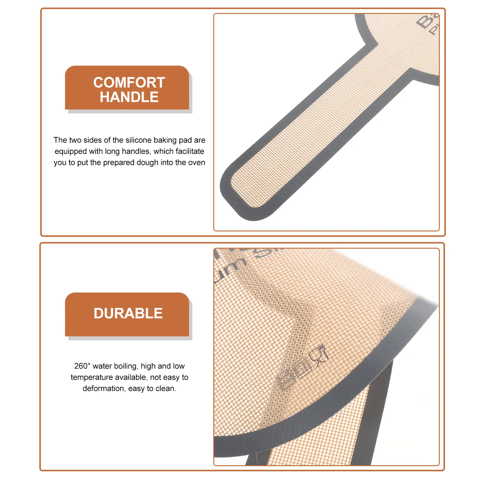 Baking Mat Dough Pad 260°C Heat Resistant Non-Sticky Easy Clean Liquid Silicone Glass Fiber Mats for Kitchen Baking Tools Pastry
Baking Mat Dough Pad 260°C Heat Resistant Non-Sticky Easy Clean Liquid Silicone Glass Fiber Mats for Kitchen Baking Tools Pastry