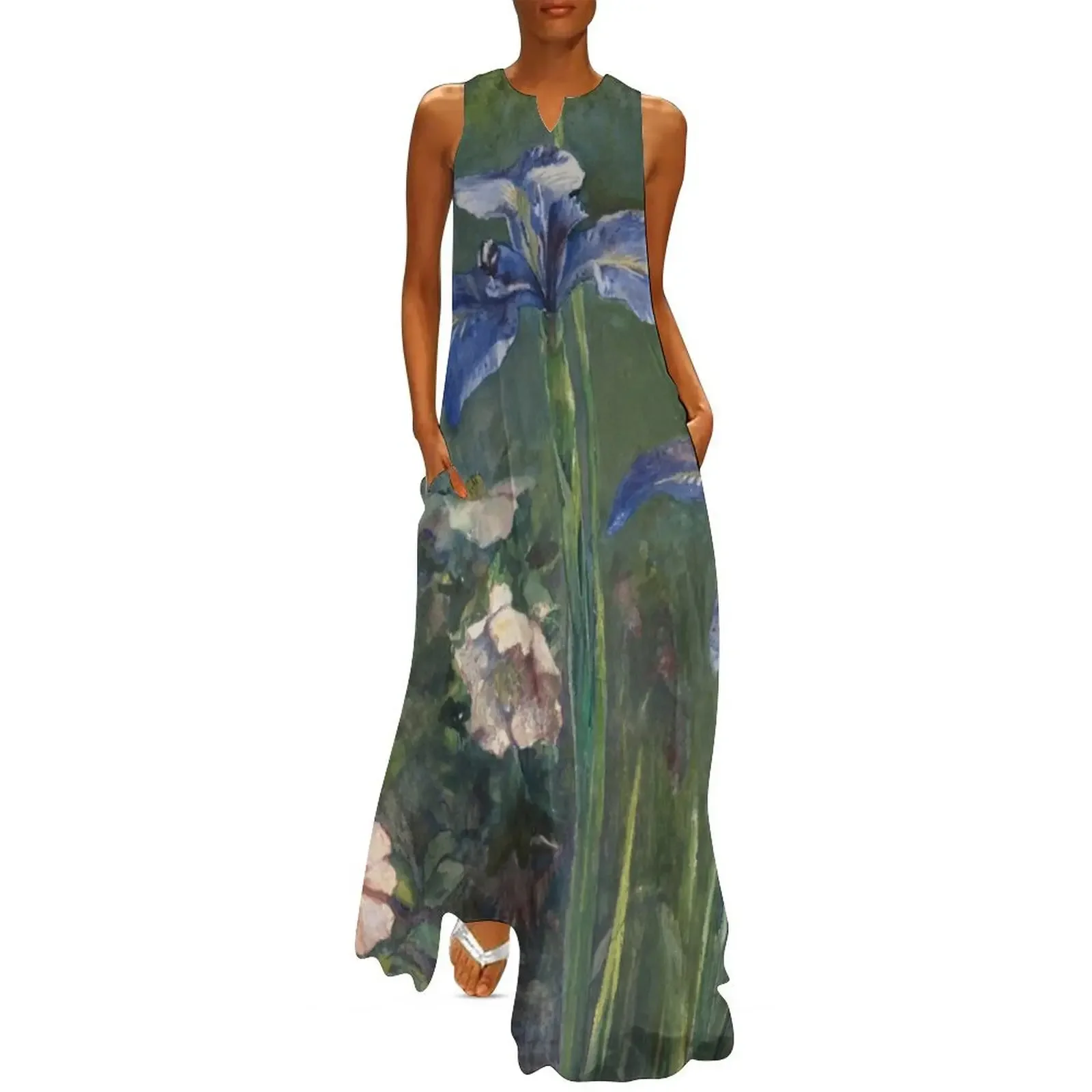 Wild Roses and Irises Long Dress elegant guest wedding dress dresses korean style Dress
Wild Roses and Irises Long Dress elegant guest wedding dress dresses korean style Dress