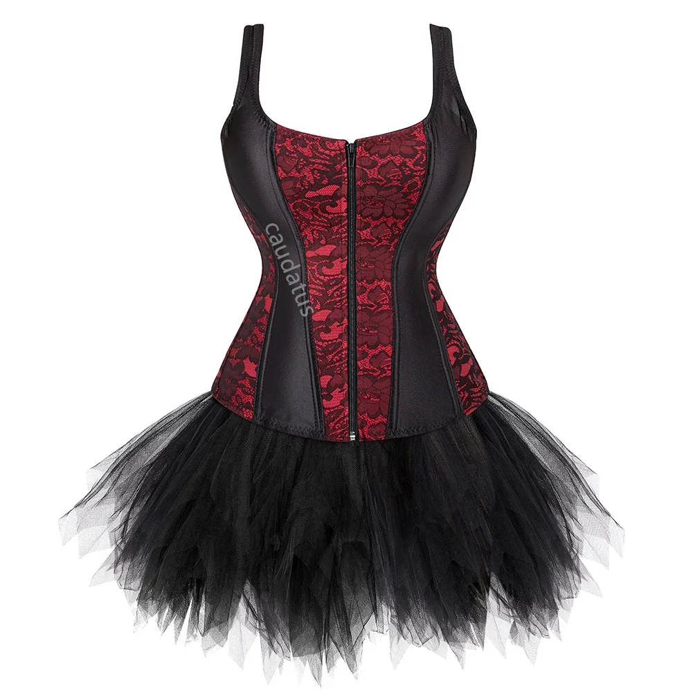 Corset Dress Skrits With 2 Set Lace Strap Zipper Costume Party Sexy Burlesque Ladies Outfit Plus Size Gothic Halloween Red
Corset Dress Skrits With 2 Set Lace Strap Zipper Costume Party Sexy Burlesque Ladies Outfit Plus Size Gothic Halloween Red