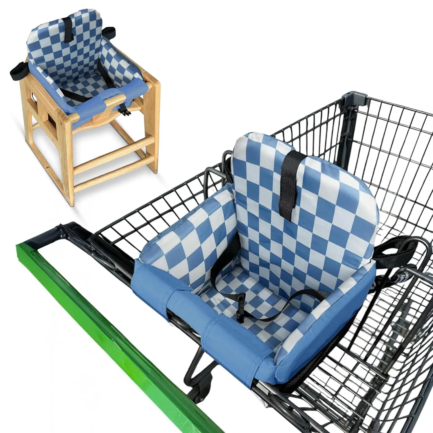 Baby Shopping Cart Cover, High Chair Protector, Adjustable & Washable, Blue Checkered Design
Baby Shopping Cart Cover, High Chair Protector, Adjustable & Washable, Blue Checkered Design