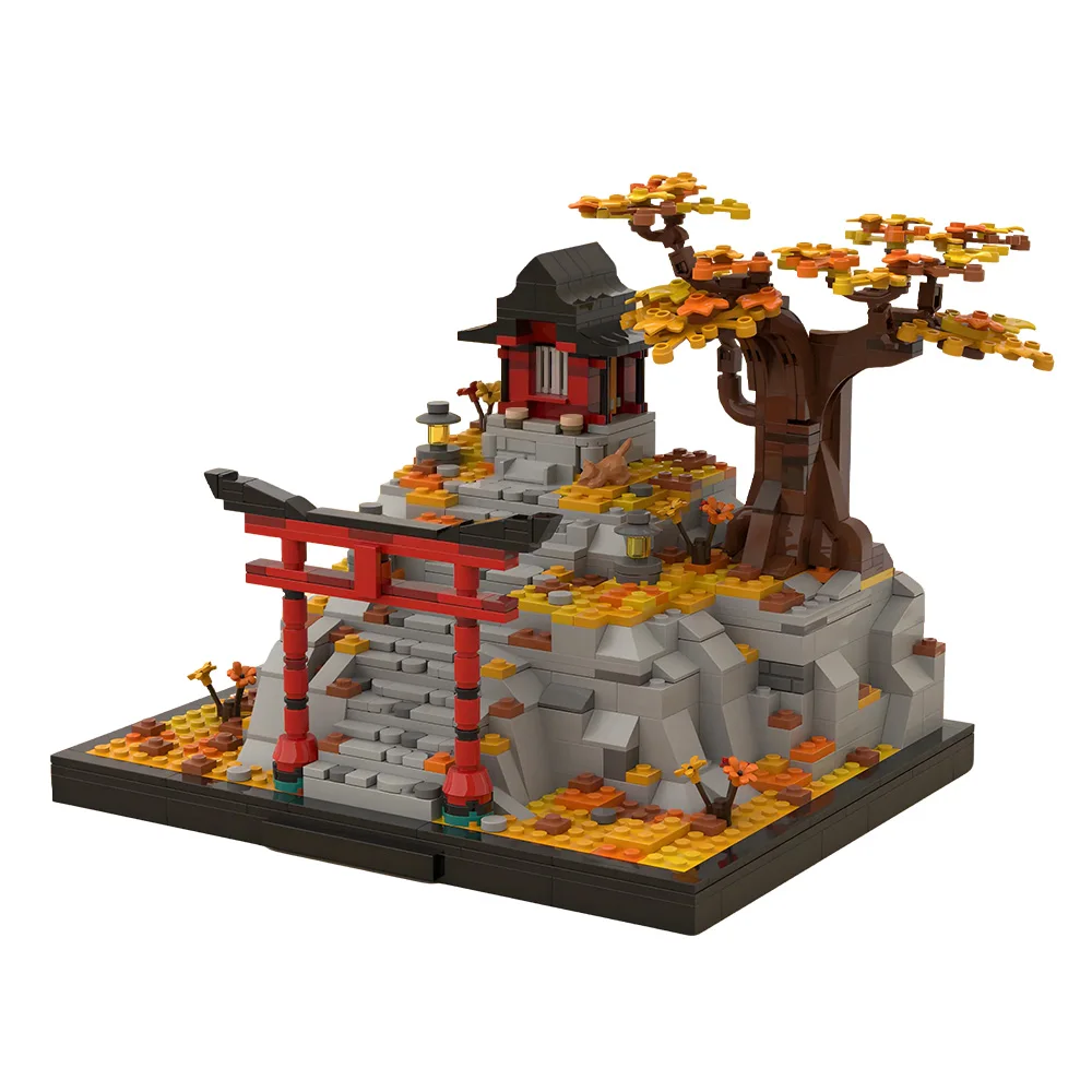 MOC Japan Shinto Shrine Building Blocks 3D Model Mountain Autumn Sanctuary Red Torii Gate Stone Lanterns Toy Bricks Adult Gift
MOC Japan Shinto Shrine Building Blocks 3D Model Mountain Autumn Sanctuary Red Torii Gate Stone Lanterns Toy Bricks Adult Gift