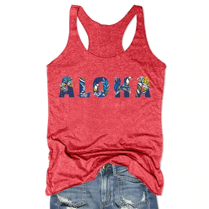 Aloha Hawaiian Tank Top Vacation Summer White Top Gothic Clothes Aloha Tops Sexy Women Clothing Pink L
Aloha Hawaiian Tank Top Vacation Summer White Top Gothic Clothes Aloha Tops Sexy Women Clothing Pink L