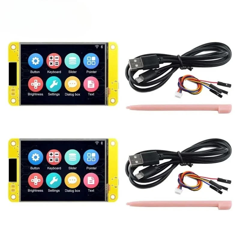 2 комплекта 2,8 "ESU32 ЖК-дисплей TFT с сенсорным экраном Модуль 2,8-дюймовый ESP-32 WIFI BLE Двухъядерная макетная плата 32 бит ESP32-2432S028R
2 комплекта 2,8 "ESU32 ЖК-дисплей TFT с сенсорным экраном Модуль 2,8-дюймовый ESP-32 WIFI BLE Двухъядерная макетная плата 32 бит ESP32-2432S028R