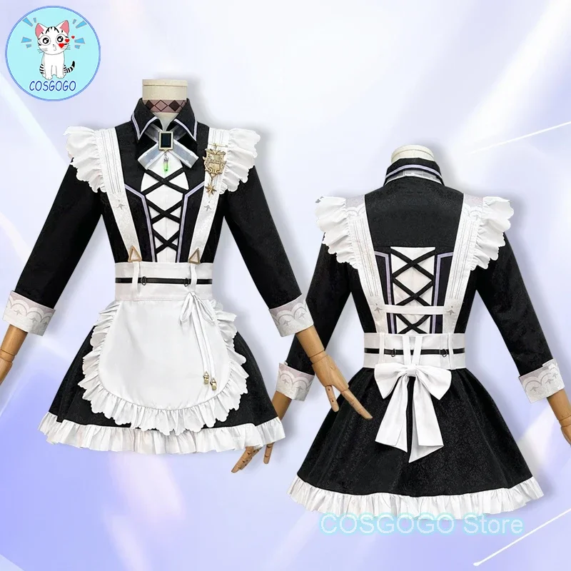 COSGOGO Nu: Carnival Eiden Sweet Heartbeat Maid Cosplay Costume Dress Game Suit Lovely Uniform Halloween Party Role Play Outfit
COSGOGO Nu: Carnival Eiden Sweet Heartbeat Maid Cosplay Costume Dress Game Suit Lovely Uniform Halloween Party Role Play Outfit