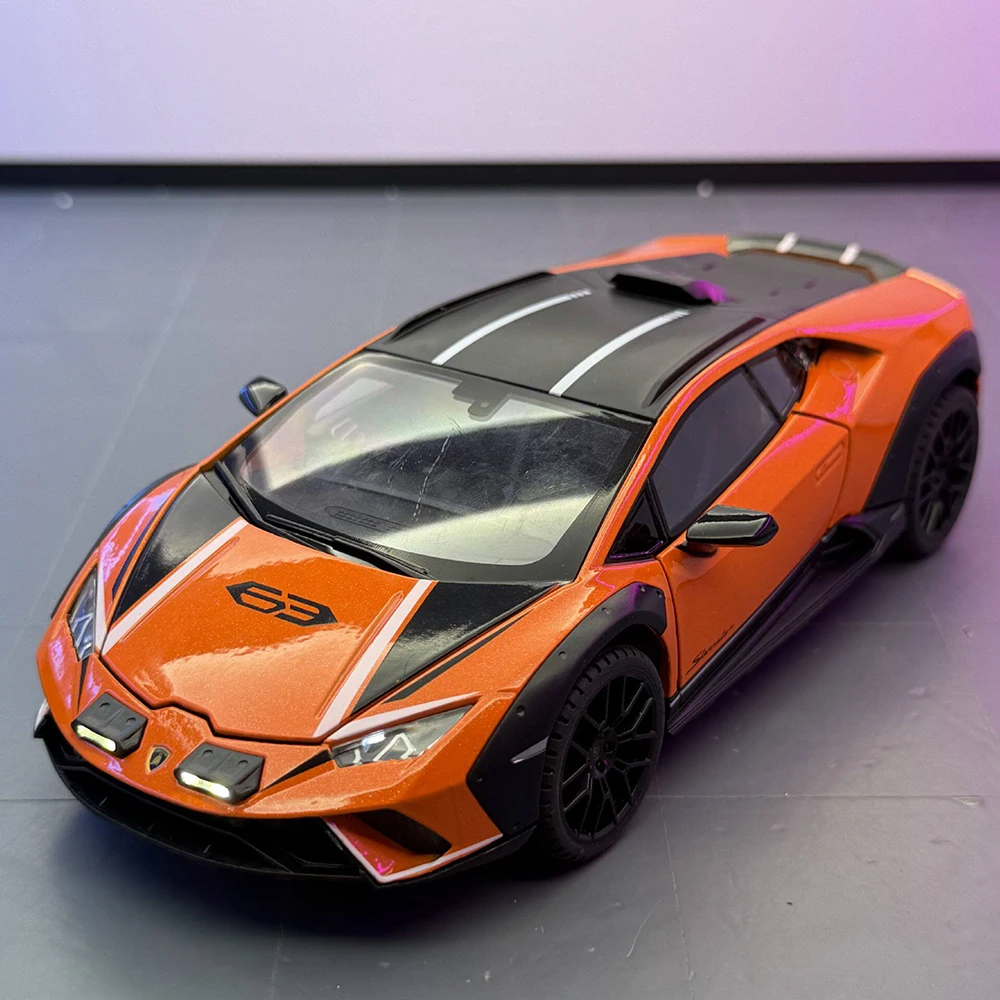 1:24 Huracan Sterrato Revuelto Miniature Model Alloy Diecast Car Toy Four Wheel Suspension Rubber Tire Pull Back Cars Collection
1:24 Huracan Sterrato Revuelto Miniature Model Alloy Diecast Car Toy Four Wheel Suspension Rubber Tire Pull Back Cars Collection