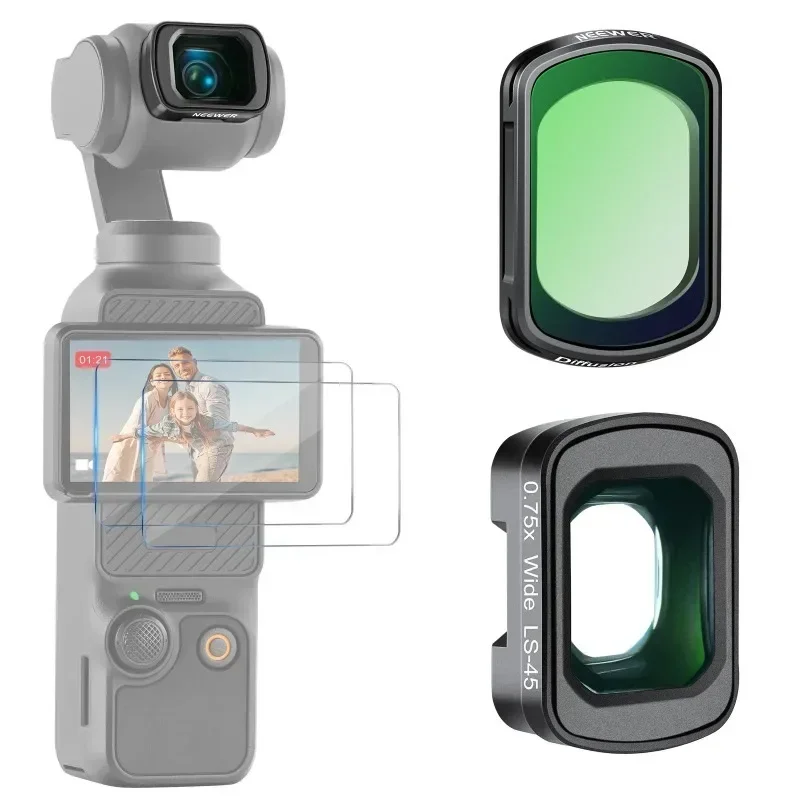 Black Diffusion 1/4 Filter&0.75X Wide(108°) Angle Lens for DJI Osmo Pocket 3
Black Diffusion 1/4 Filter&0.75X Wide(108°) Angle Lens for DJI Osmo Pocket 3