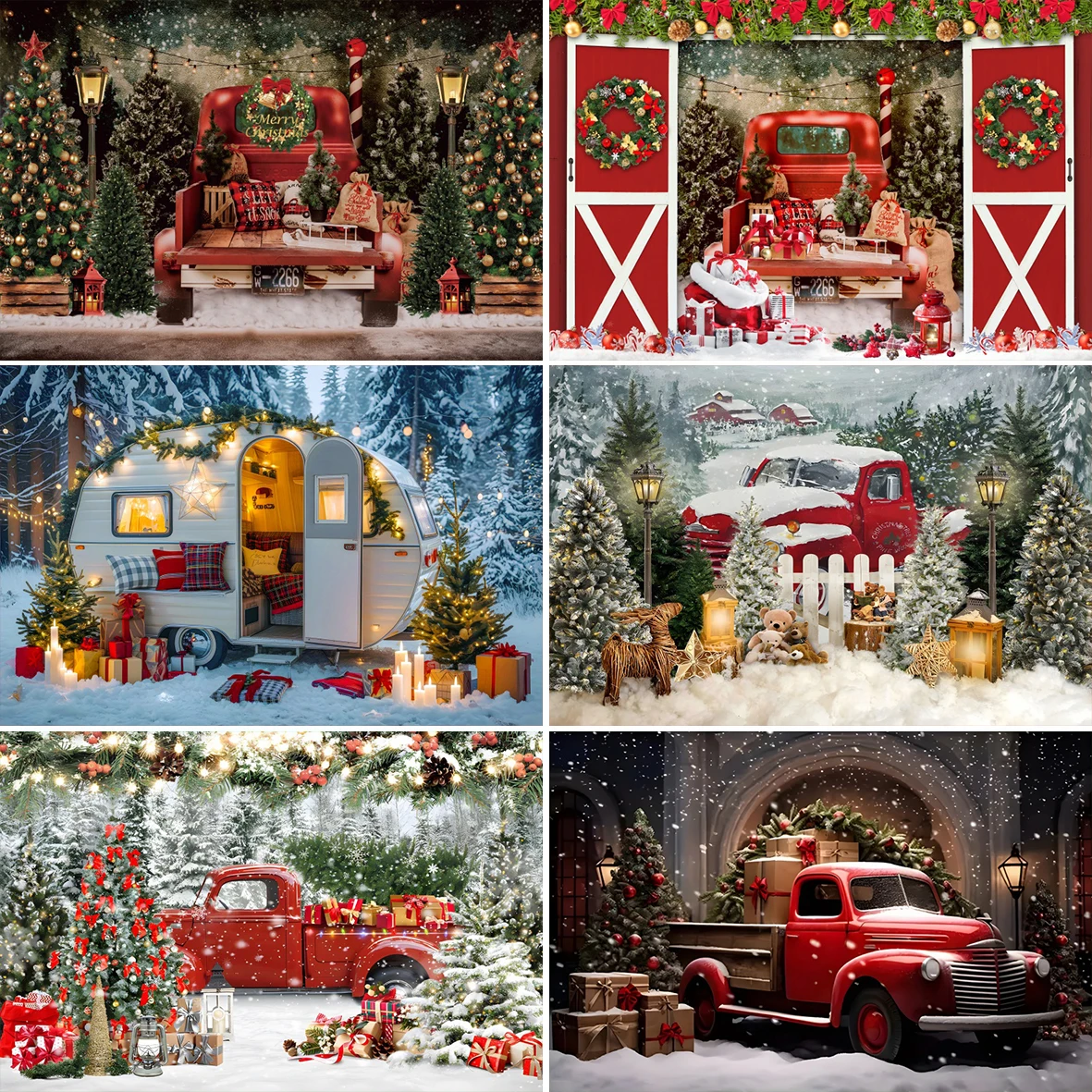 Christmas Red Car Snow Forest Outdoor Scene Photography Background Xmas Tree Decor Banner Baby Kids Portrait Photocall Backdrops
Christmas Red Car Snow Forest Outdoor Scene Photography Background Xmas Tree Decor Banner Baby Kids Portrait Photocall Backdrops