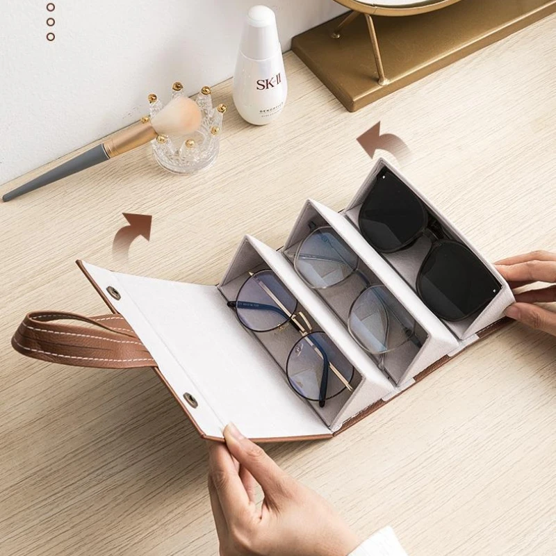 2025 new PU Leather Glasses Case Box Portable Folding Glasses Organizer 2/3/6 Multi-slot Sunglasses Storage Display Travel
2025 new PU Leather Glasses Case Box Portable Folding Glasses Organizer 2/3/6 Multi-slot Sunglasses Storage Display Travel
