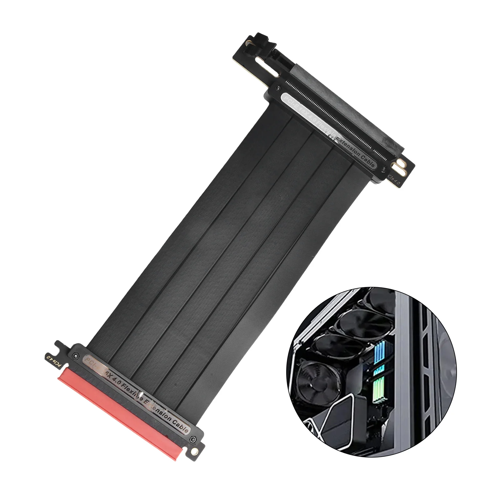 ABS PCI-E4.0 16X Extension Adapter Cable Flexible Cable Management Riser Cable With 15mm Elliptical Slotted Screw Fixing Hole
ABS PCI-E4.0 16X Extension Adapter Cable Flexible Cable Management Riser Cable With 15mm Elliptical Slotted Screw Fixing Hole