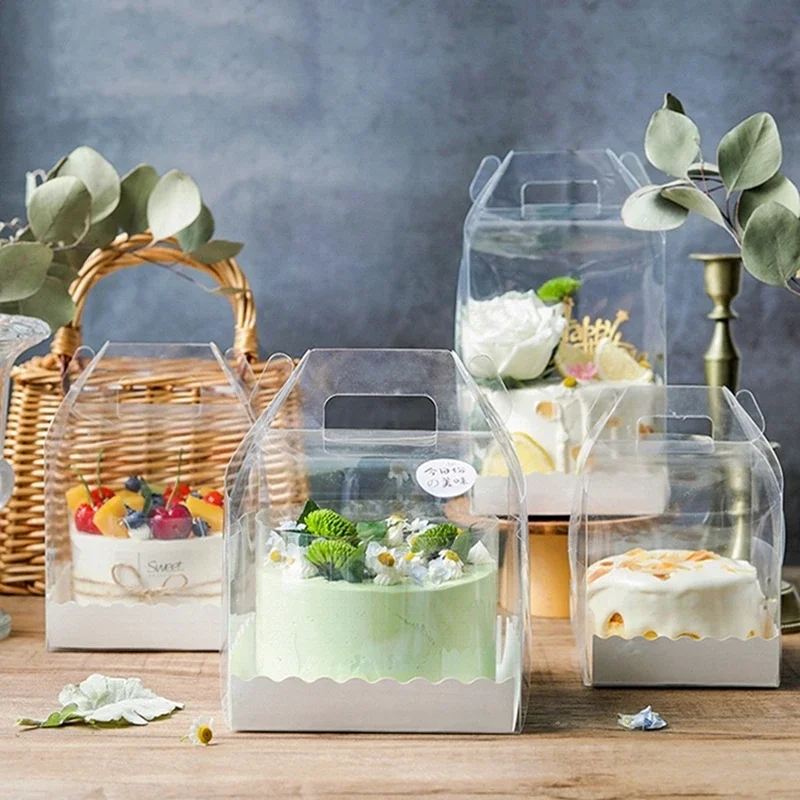 10pcs Handle Transparent Cake Decoration Boxes For Birthday Party Handmade Favor Baby Show Gift Food Package Supplies
10pcs Handle Transparent Cake Decoration Boxes For Birthday Party Handmade Favor Baby Show Gift Food Package Supplies