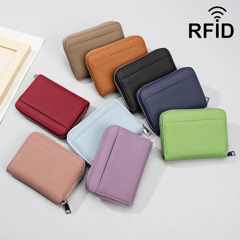 Multi-functional genuine leather small money storage with multiple card slots and portable short-handled ladies' handbag
Multi-functional genuine leather small money storage with multiple card slots and portable short-handled ladies' handbag